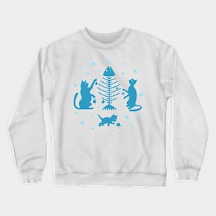 Cats at Christmas Crewneck Sweatshirt